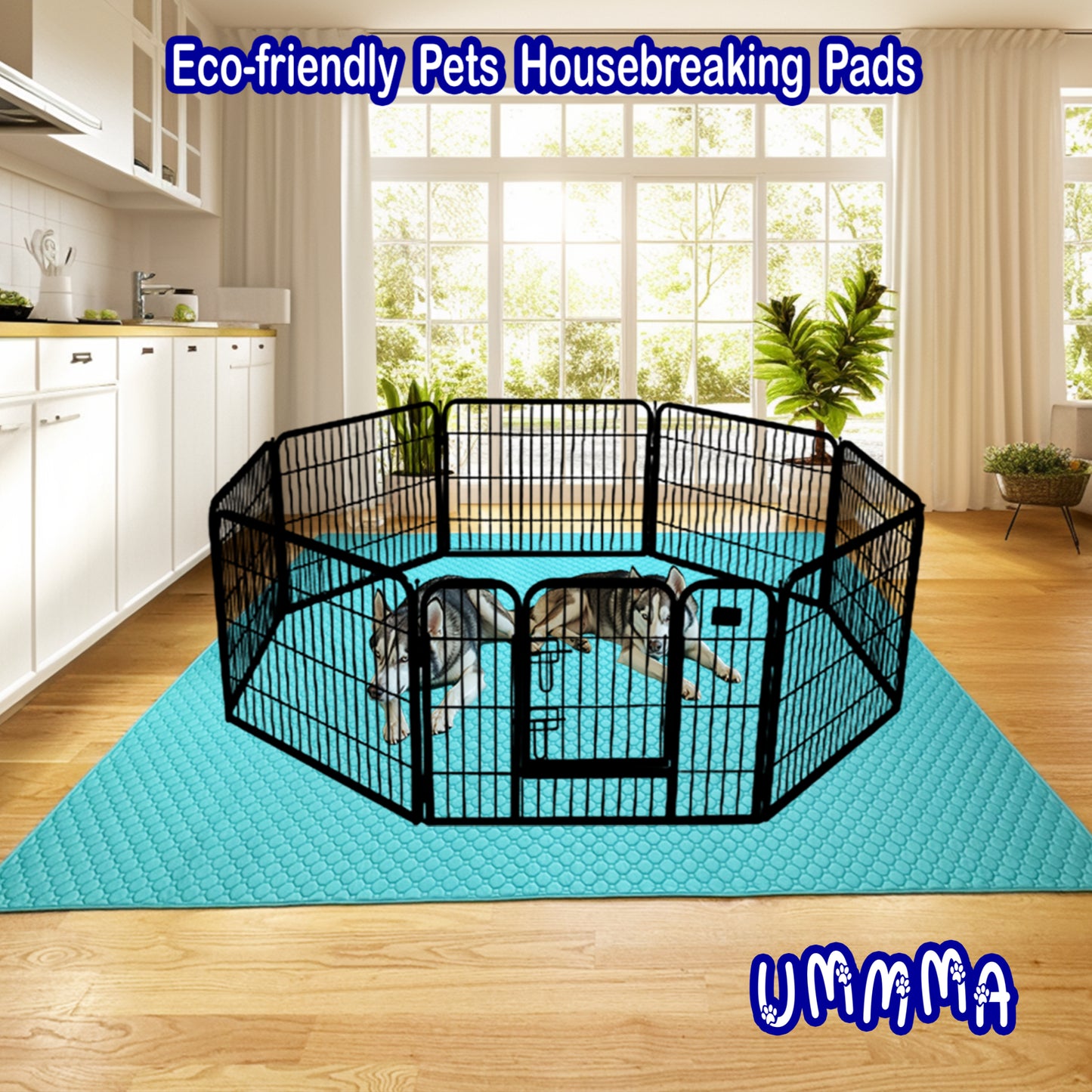 UMMMA Multipurpose Protection Pad – Teal, 82" × 102"