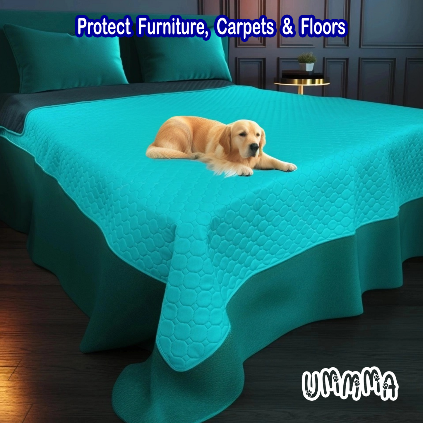 UMMMA Multipurpose Protection Pad – Teal, 82" × 102"