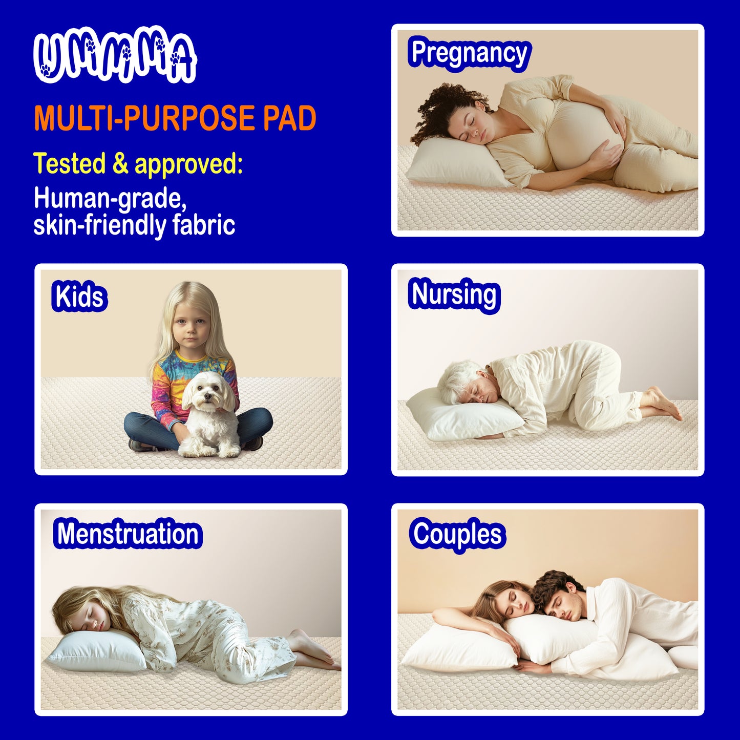 UMMMA Multipurpose Protection Pad – Beige, 82" × 102"